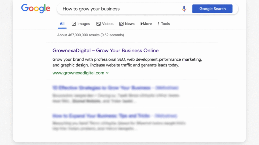 seo service ranking on google